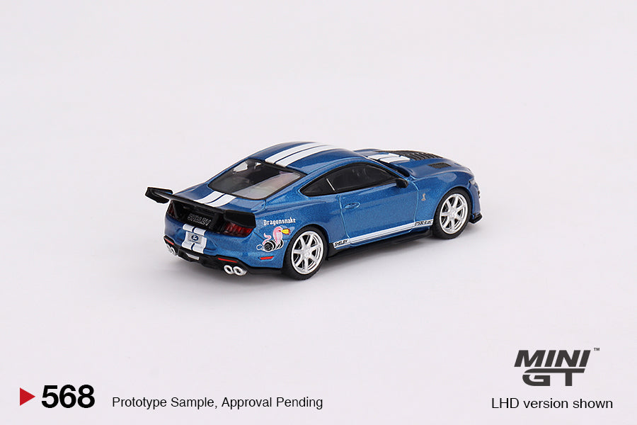 Mini-GT Ford Mustang Shelby GT500 Dragon Snake Concept Ford Performance Blue #568 1:64 MGT00568-2