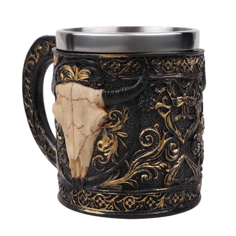 Sheep Skull 3D Coffee Mugs Stainless Steel 350ml-1