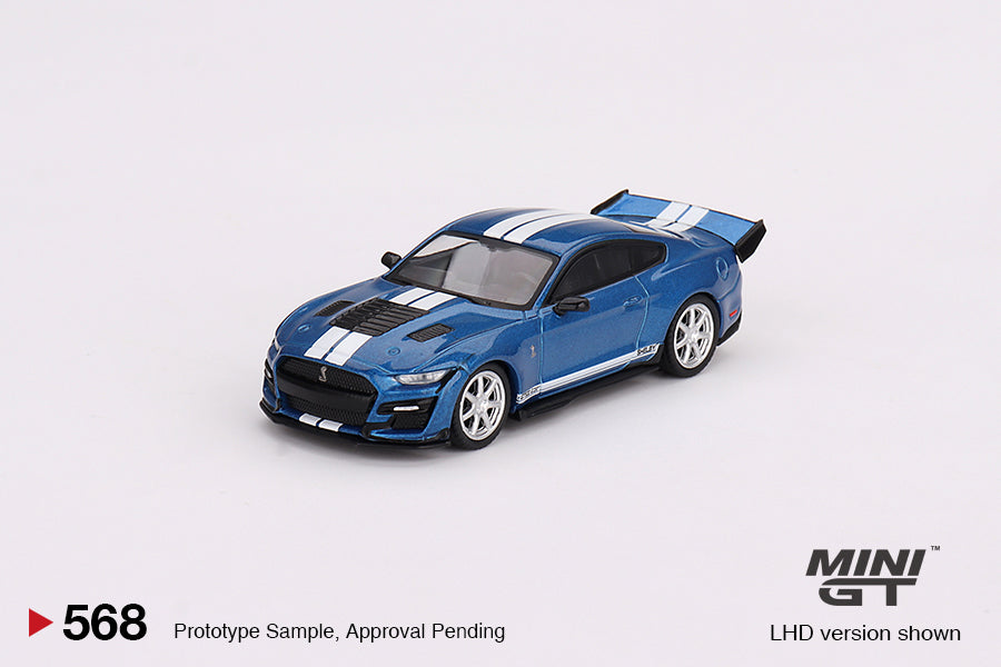 Mini-GT Ford Mustang Shelby GT500 Dragon Snake Concept Ford Performance Blue #568 1:64 MGT00568-0