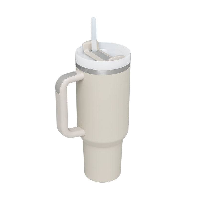 Thermal Mug 40oz Straw Coffee Insulation Cup With Handle BPA Free-15