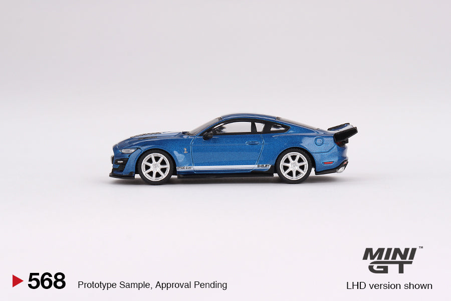 Mini-GT Ford Mustang Shelby GT500 Dragon Snake Concept Ford Performance Blue #568 1:64 MGT00568-1