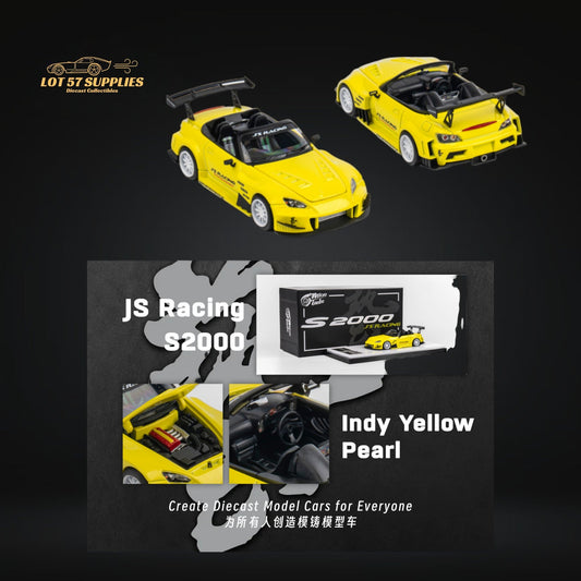 Microturbo Honda S2000 JS Racing Custom in Indy Yellow Pearl 1:64-0