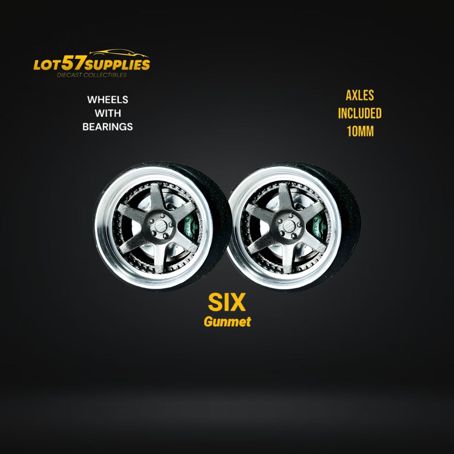 SKALWERK Wheels 1:64 10mm High Quality Wheels With Bearing System GROUP 2-2