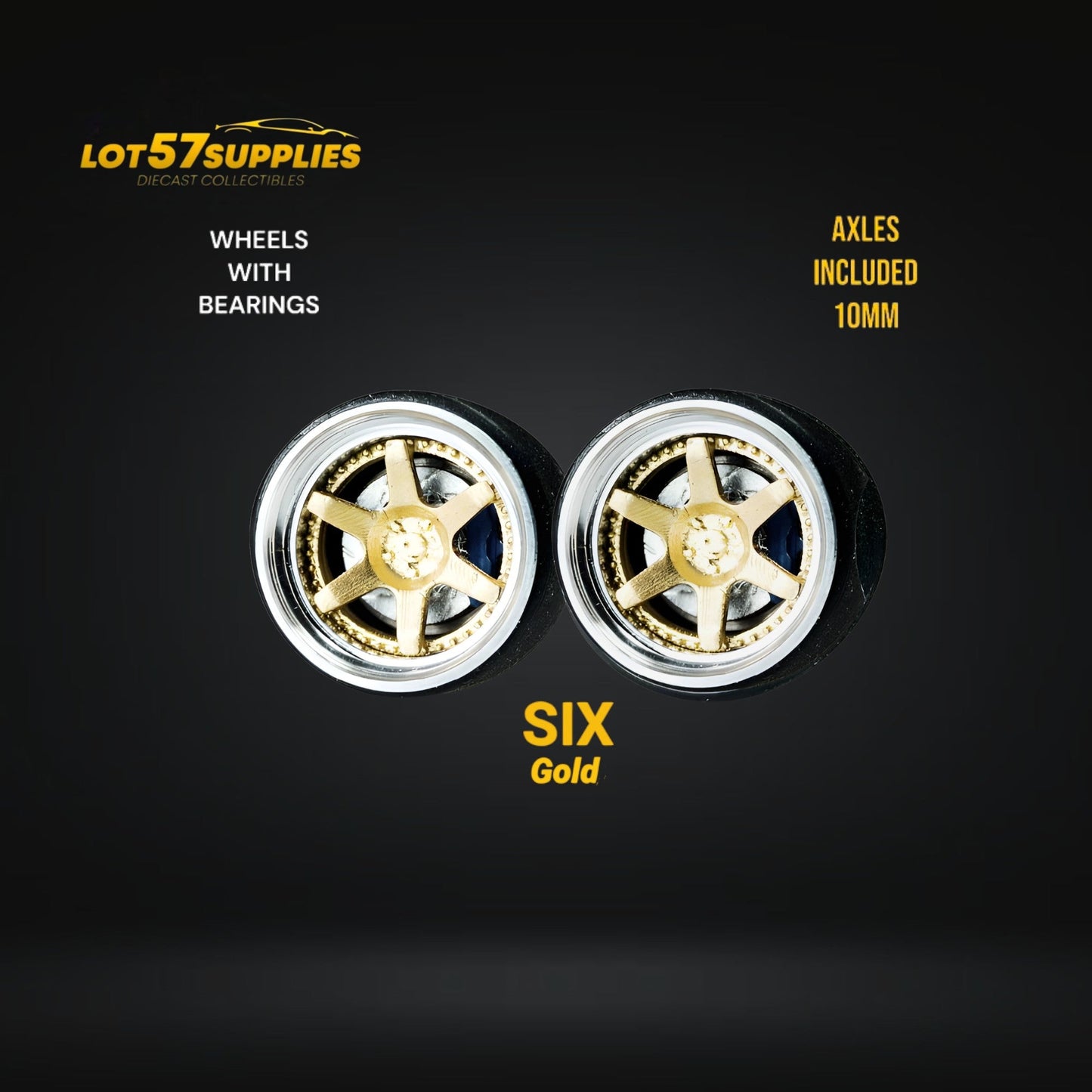 SKALWERK Wheels 1:64 10mm High Quality Wheels With Bearing System GROUP 2-3