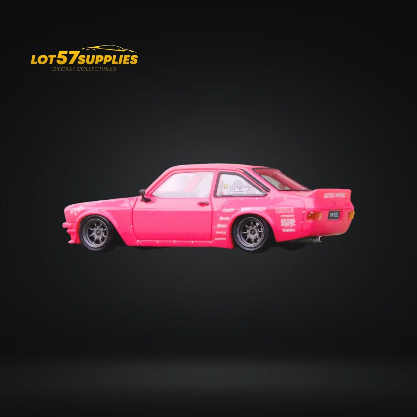 Inno64 Ford Escort MK2 Pandem "Emotion" Retro Havoc Pink 1:64 IN64R-MK2P-ERH-4