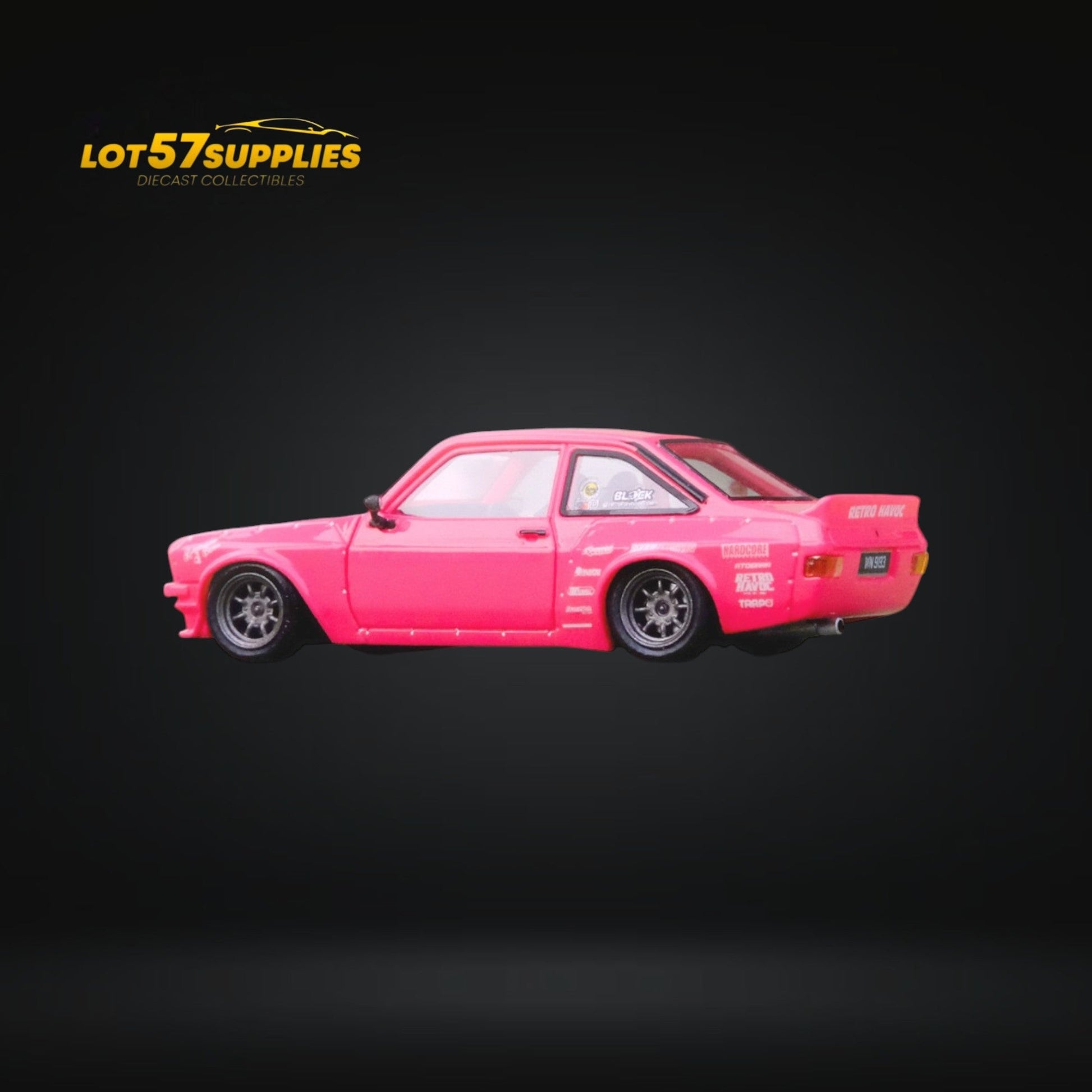 Inno64 Ford Escort MK2 Pandem "Emotion" Retro Havoc Pink 1:64 IN64R-MK2P-ERH-4