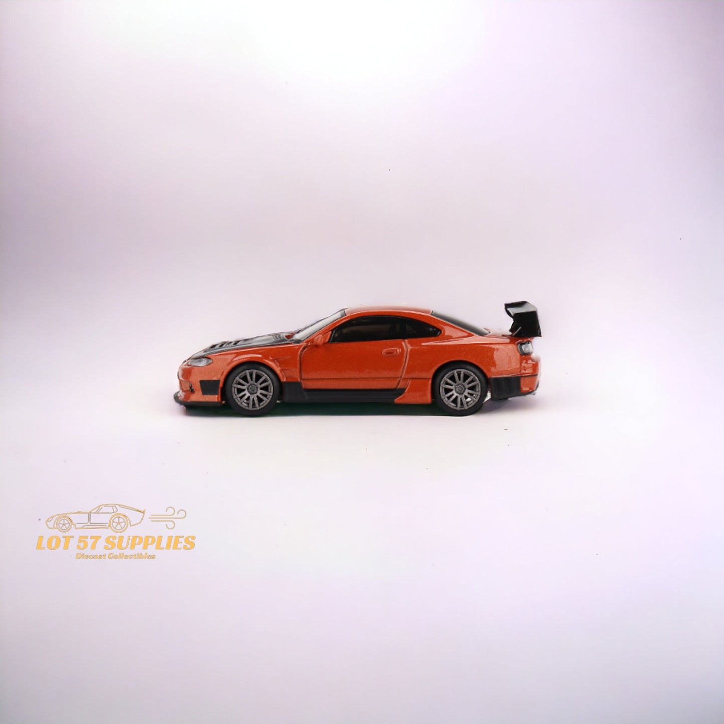 Mini-GT Nissan Silvia S15 D-MAX Metallic Orange #581 1:64 MGT0581-2