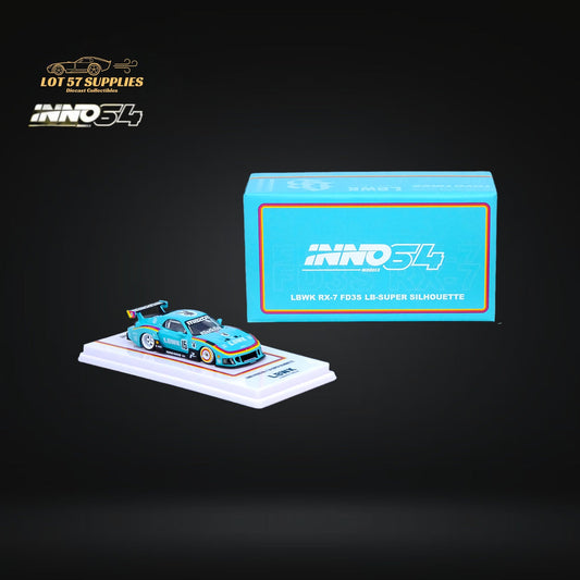 Inno64 Mazda RX-7 LBWK FD3S Blue MDX 24' 1:64 IN64-LBWK-RX7-03-0