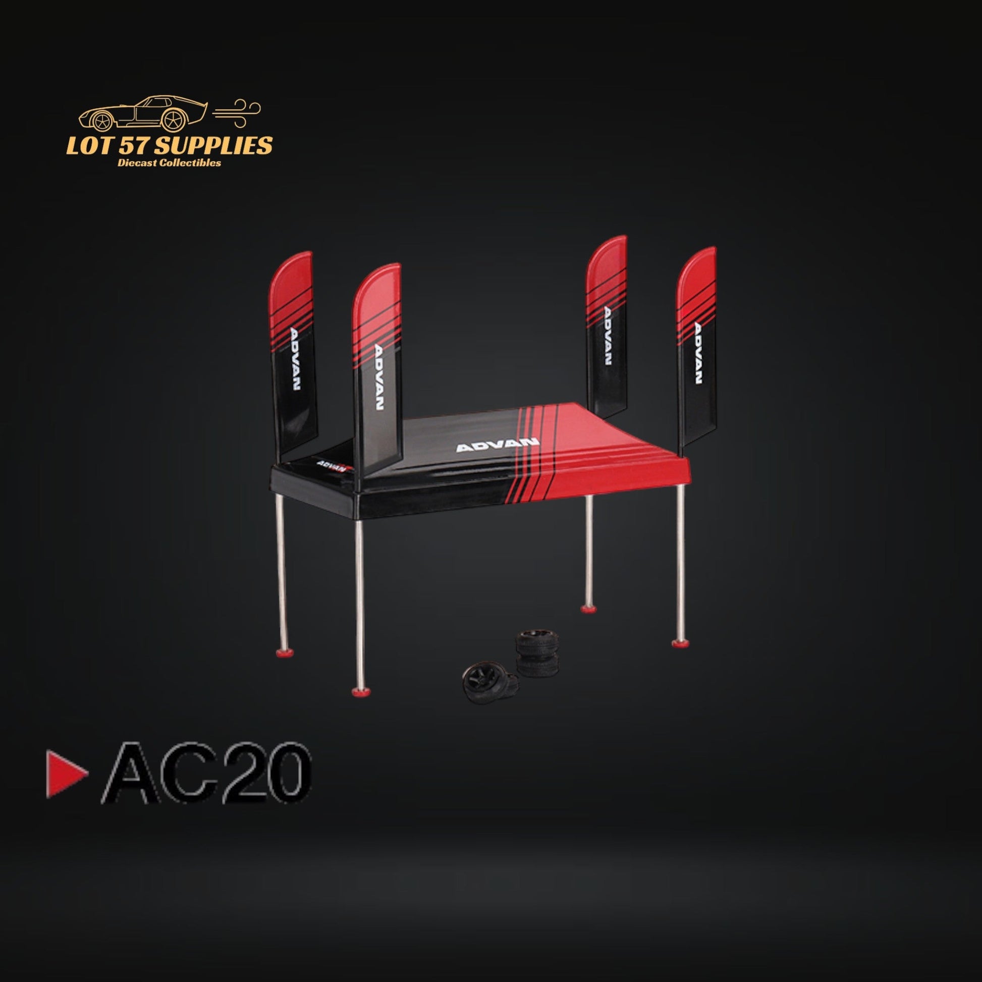 Mini-GT Paddock Service Tent Set ADVAN V1 1:64 MGTAC20-3