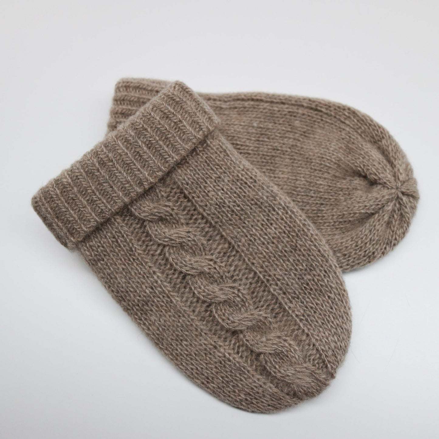 BABY CABLE CASHMERE MITTENS-2