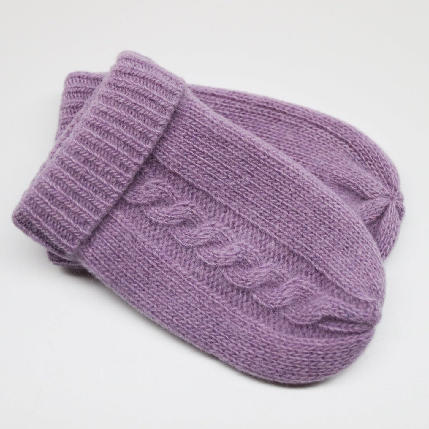 BABY CABLE CASHMERE MITTENS-5