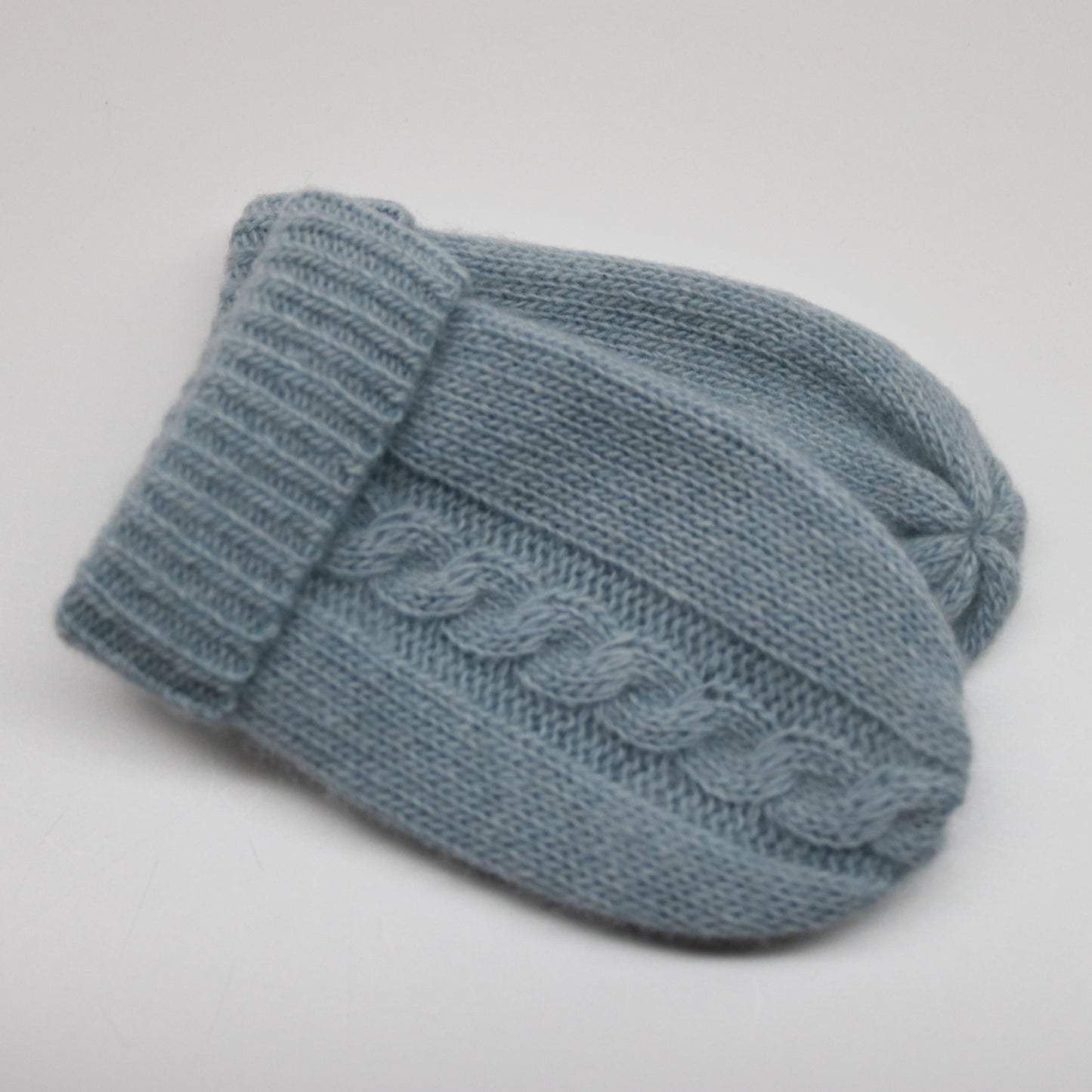 BABY CABLE CASHMERE MITTENS-3