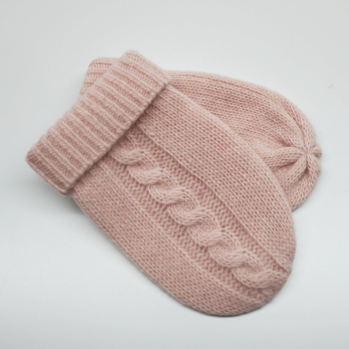 BABY CABLE CASHMERE MITTENS-4