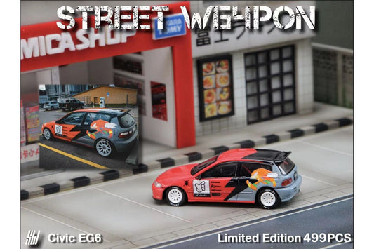 Street Weapon Honda Civic EG6 "KNUCKLES" Sonic livery 1:64-0