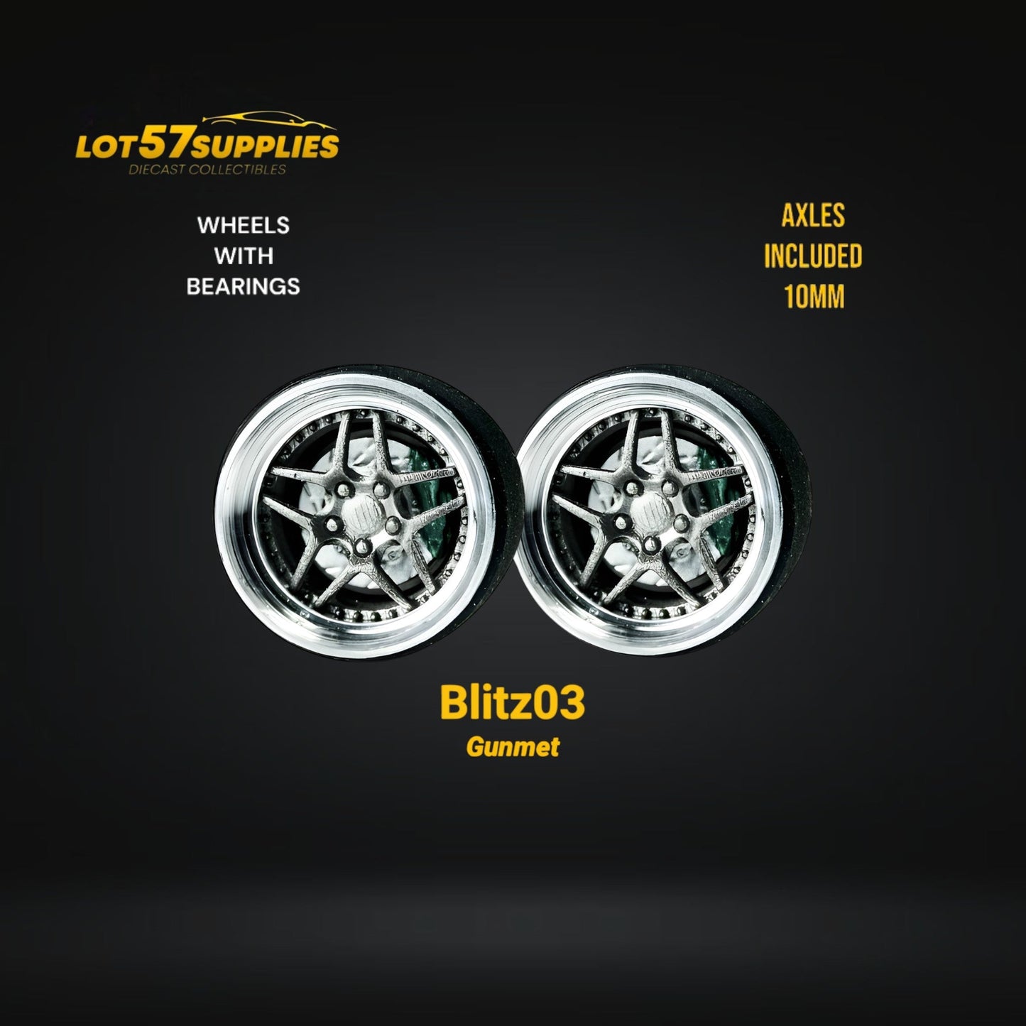 SKALWERK Wheels 1:64 10mm High Quality Wheels With Bearing System GROUP 2-4