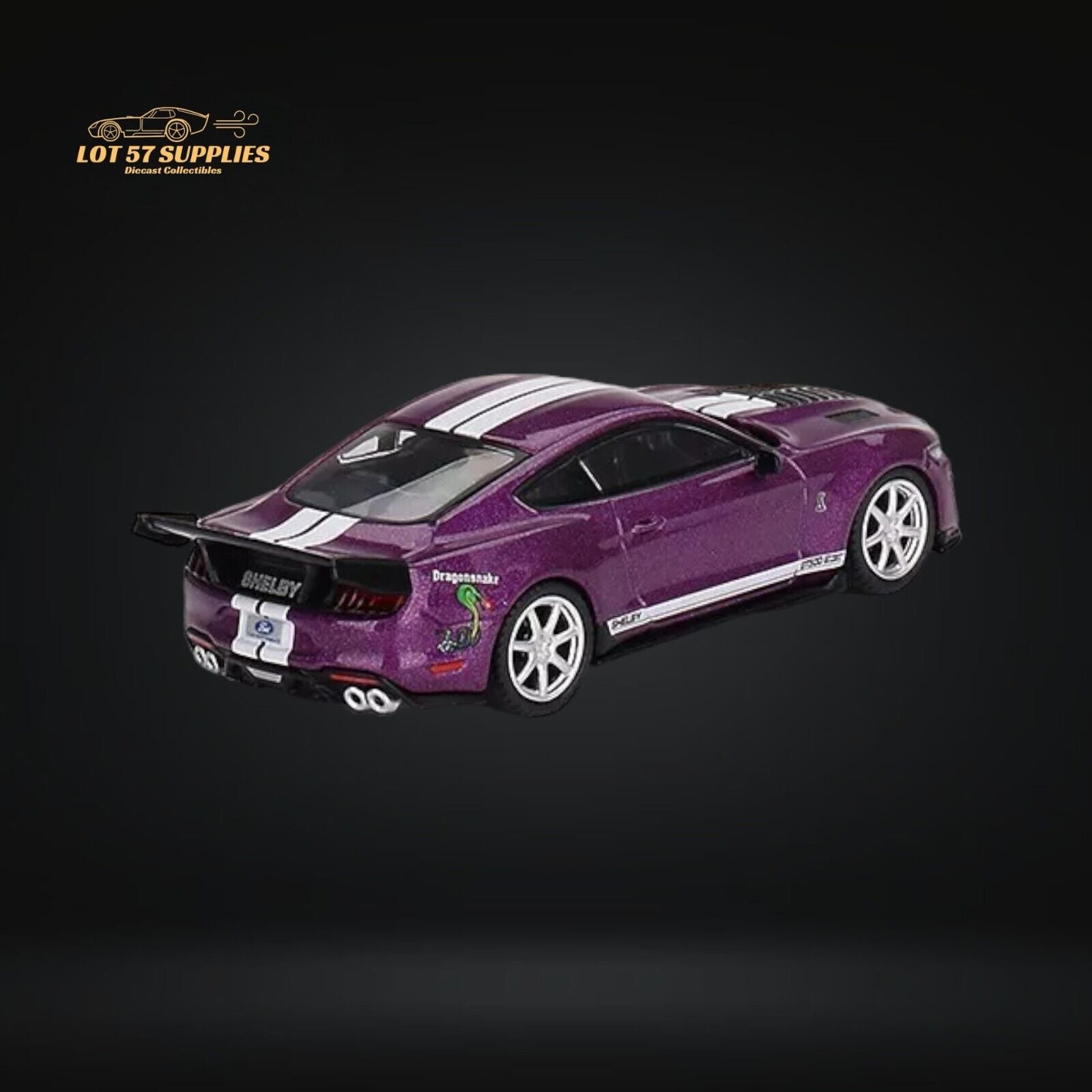 Mini-GT Ford Mustang Shelby GT500 Dragon Snake Concept Purple #696 1:64 MGT00696-1