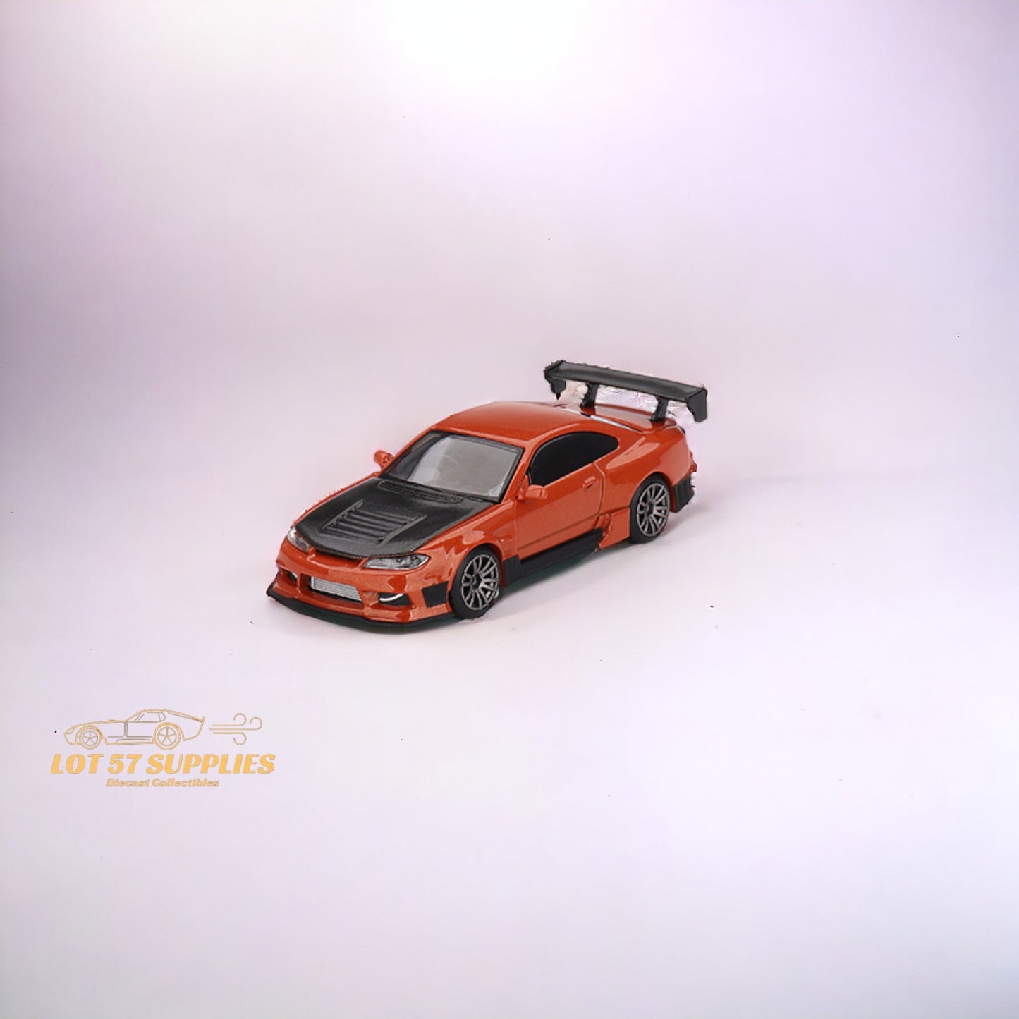 Mini-GT Nissan Silvia S15 D-MAX Metallic Orange #581 1:64 MGT0581-0