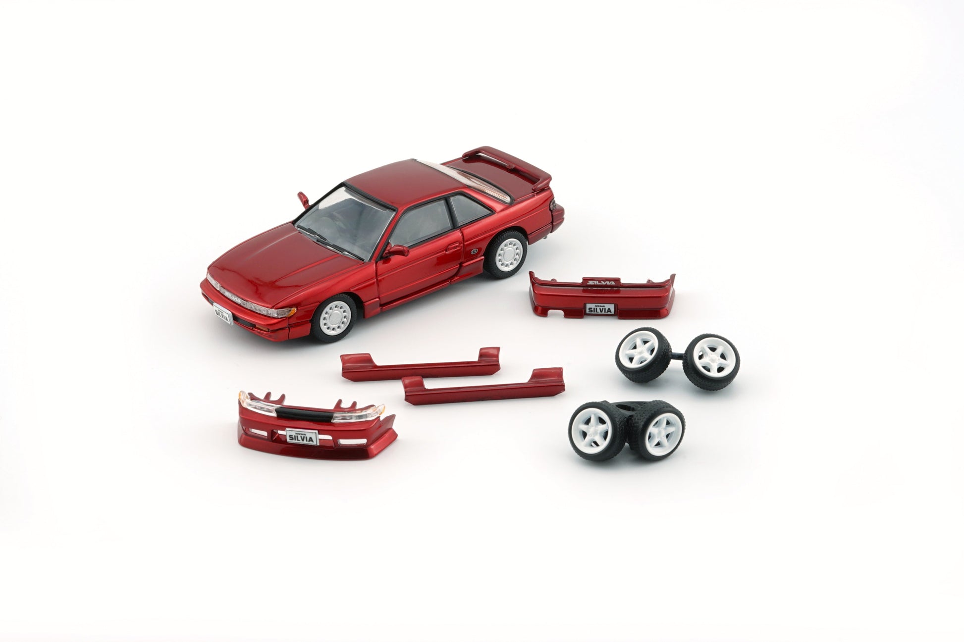 BM Creations Nissan Silvia S13 RED RHD 1:64 64B0301-2