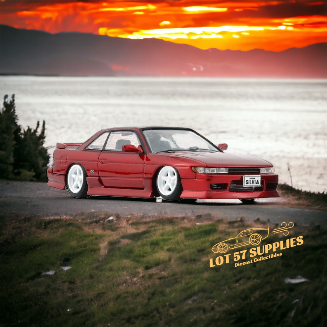 BM Creations Nissan Silvia S13 RED RHD 1:64 64B0301-0