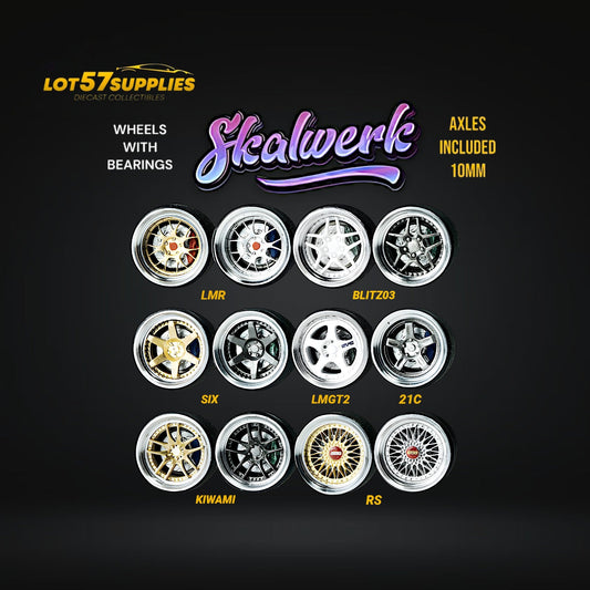 SKALWERK Wheels 1:64 10mm High Quality Wheels With Bearing System GROUP 2-0