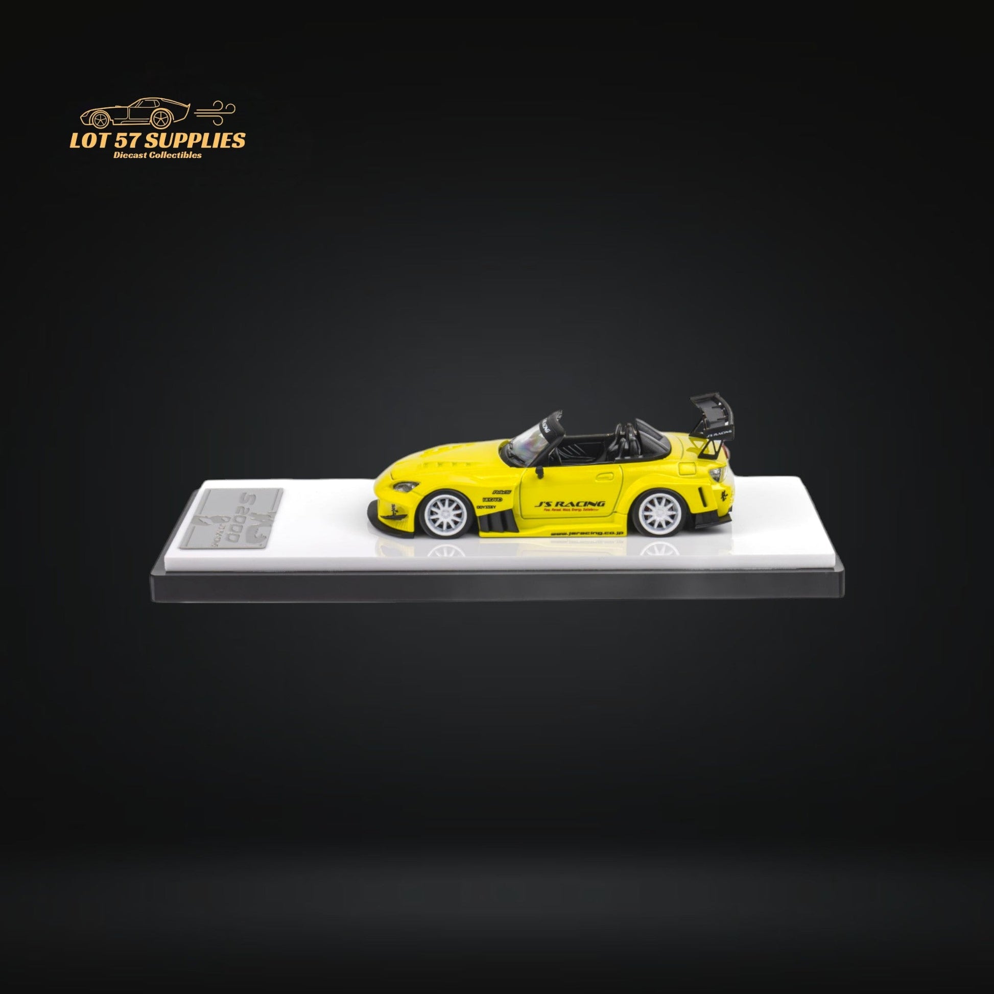 Microturbo Honda S2000 JS Racing Custom in Indy Yellow Pearl 1:64-4