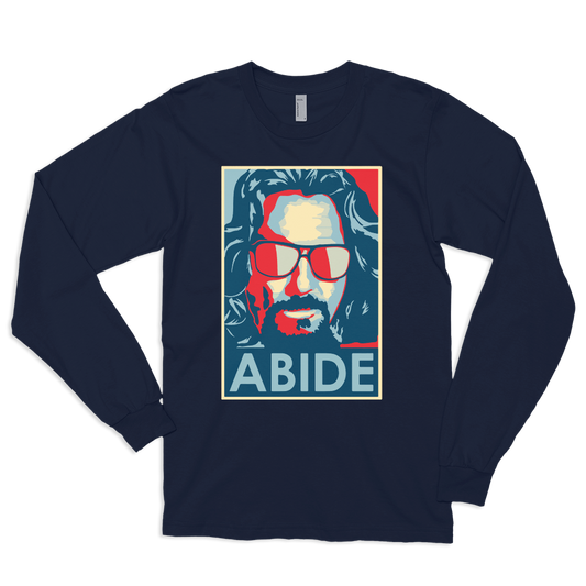 Big Lebowski Abide, Hope Style Long Sleeve Shirt-0