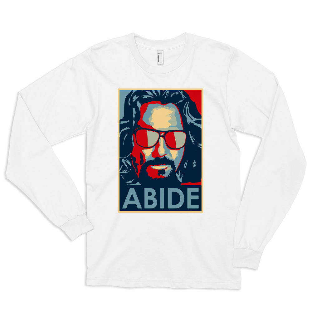 Big Lebowski Abide, Hope Style Long Sleeve Shirt-3