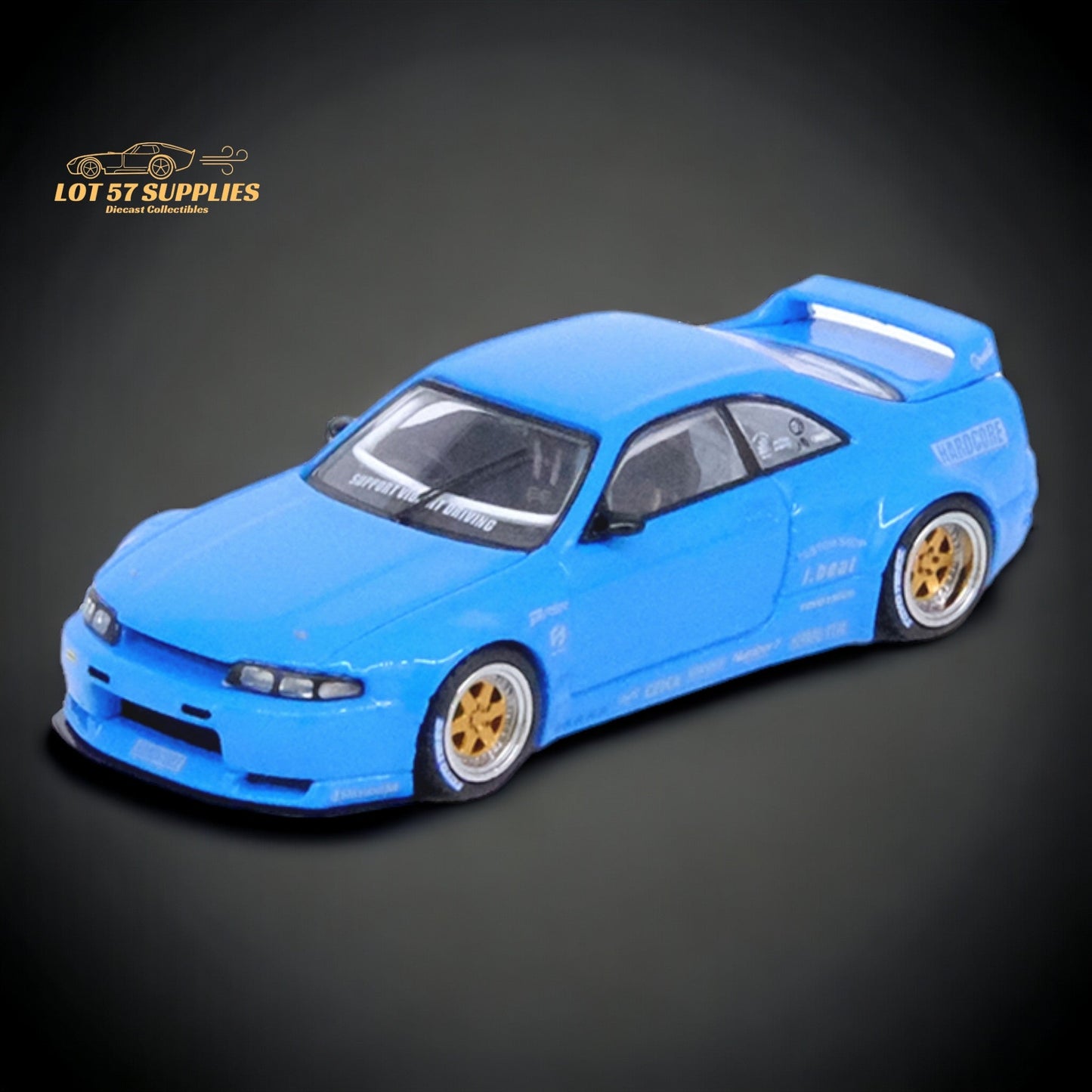 Inno64 Nissan Skyline GT-R R33 "Pandem / Rocket Bunny" Widebody in Blue 1:64 IN64-R33P-BLU-0