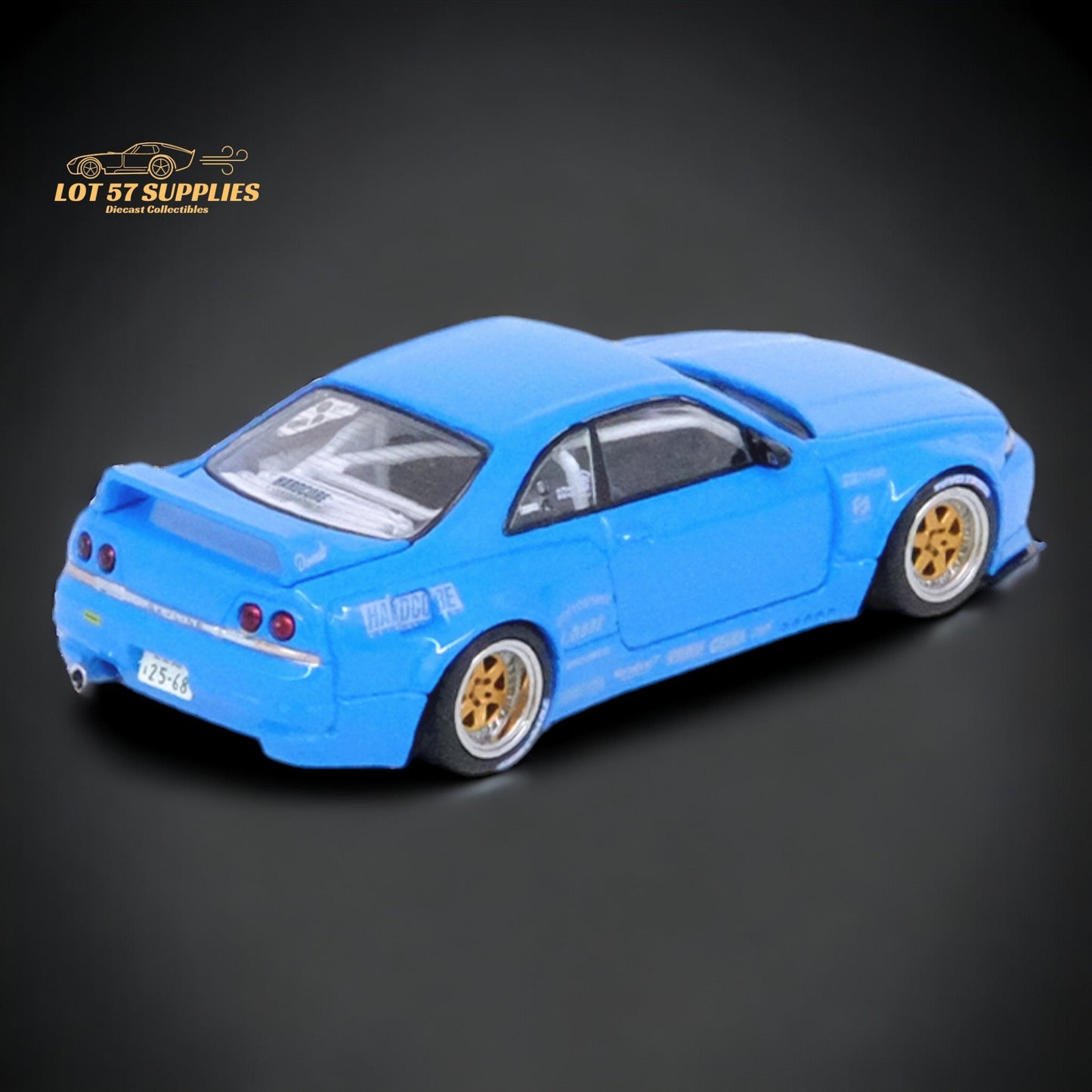 Inno64 Nissan Skyline GT-R R33 "Pandem / Rocket Bunny" Widebody in Blue 1:64 IN64-R33P-BLU-3