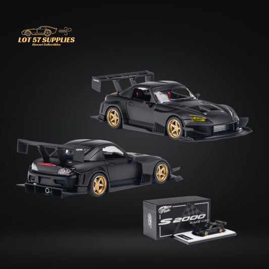 Microturbo Honda S2000 JS Racing Custom in Matte Black 1:64 MT6408A2-0