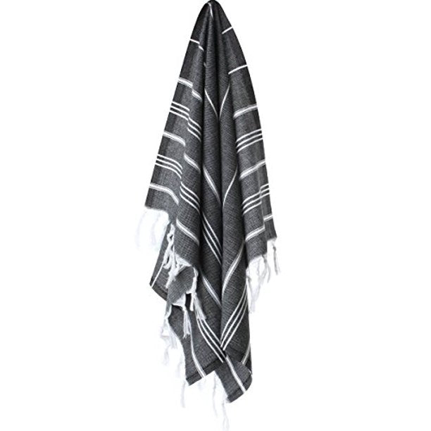 Pure Series: Sustainable Turkish Towel - Black-3