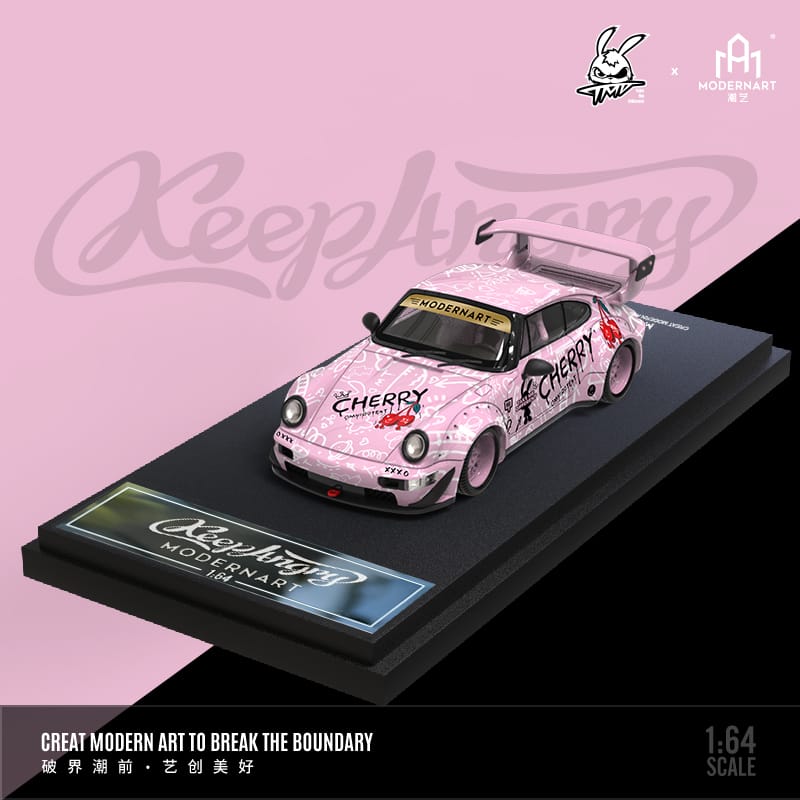 ModernArt + TMD Porsche RWB 993 Cherry Livery 1:64 1:64-1