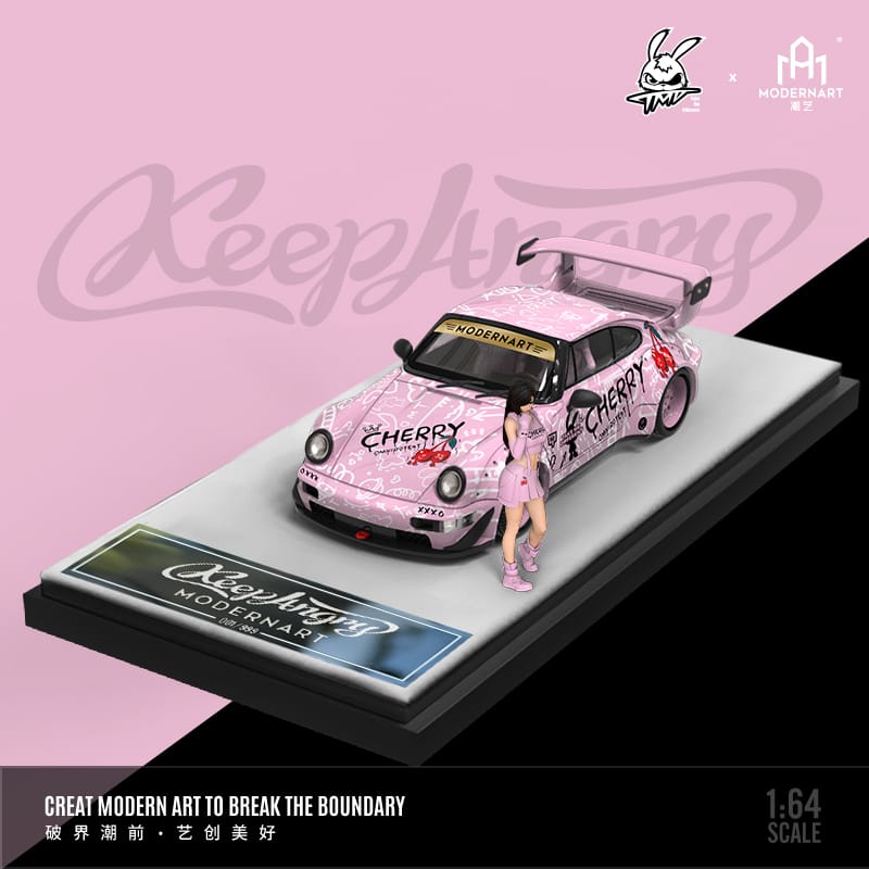 ModernArt + TMD Porsche RWB 993 Cherry Livery 1:64 1:64-2