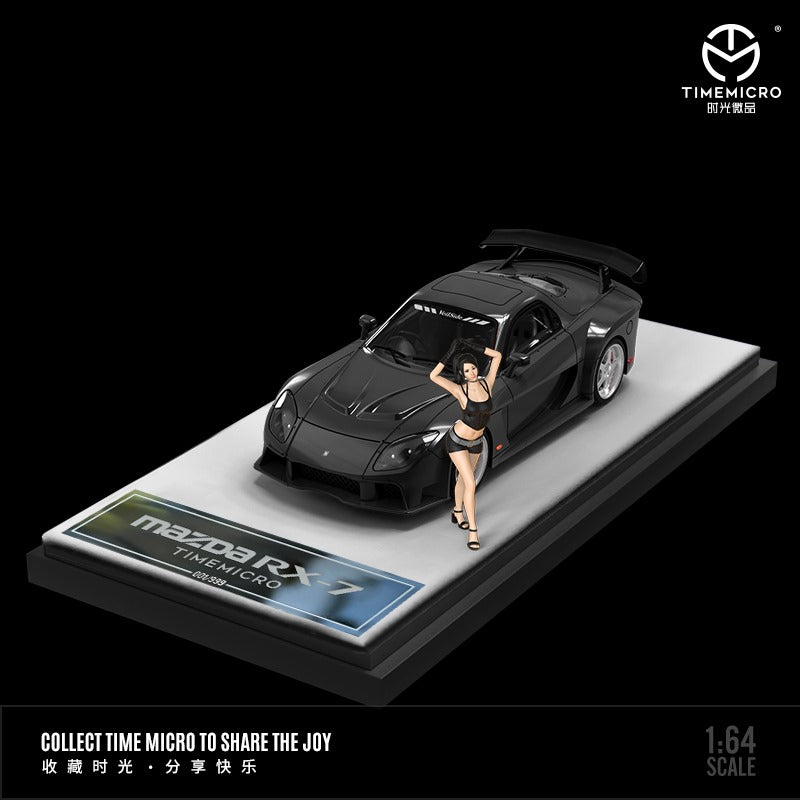 TimeMicro Mazda RX-7 VeilSide BLACK / GREEN / WHITE 1:64-2