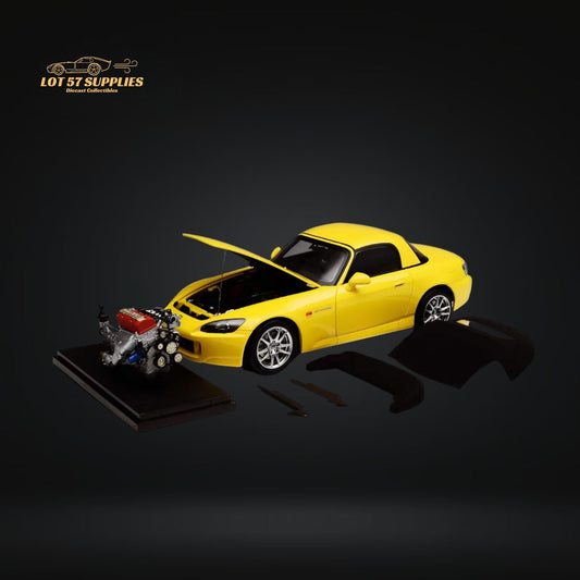 MOTORHELIX Honda S2000 AP2 INDY YELLOW PEARL 1:18 Scale-0