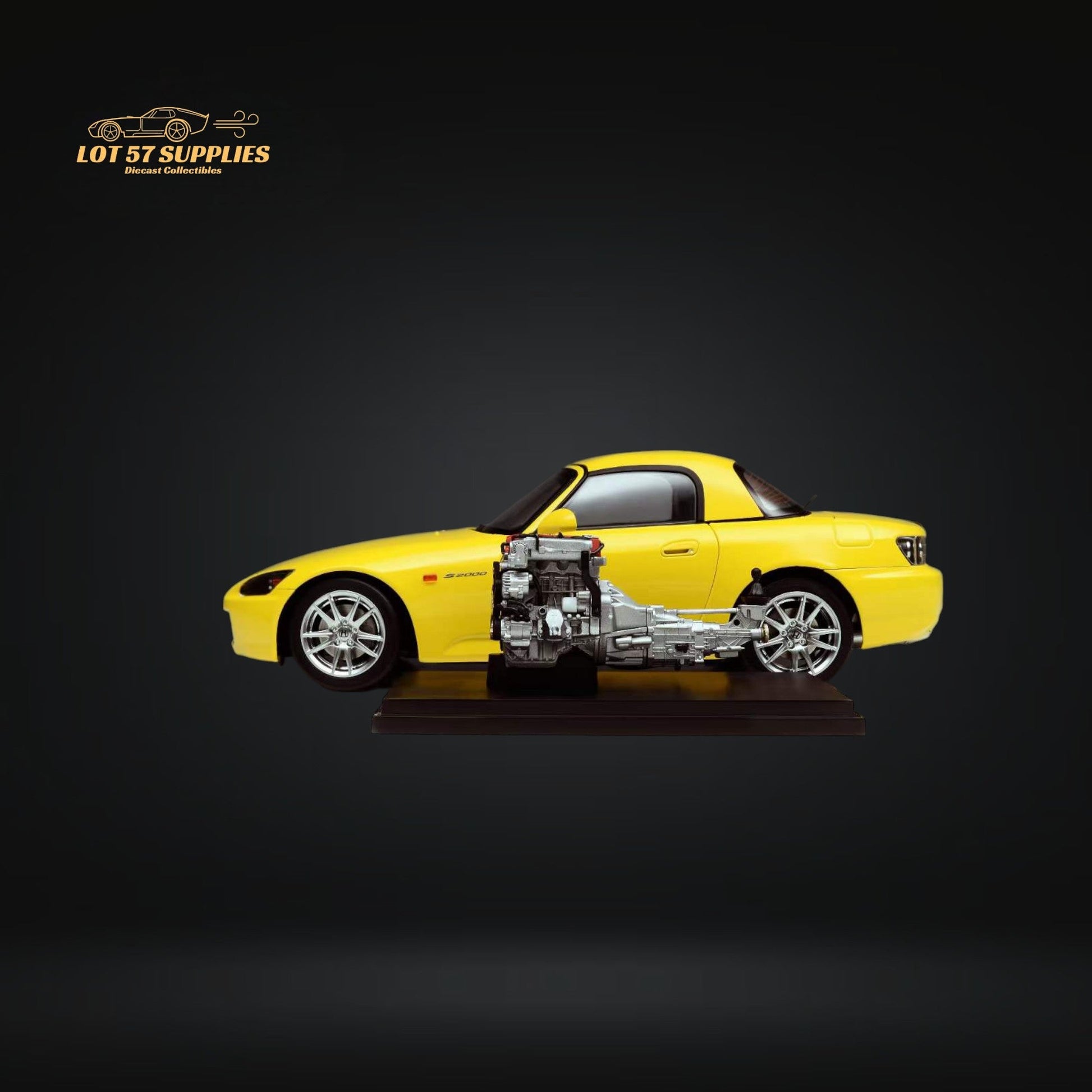 MOTORHELIX Honda S2000 AP2 INDY YELLOW PEARL 1:18 Scale-2