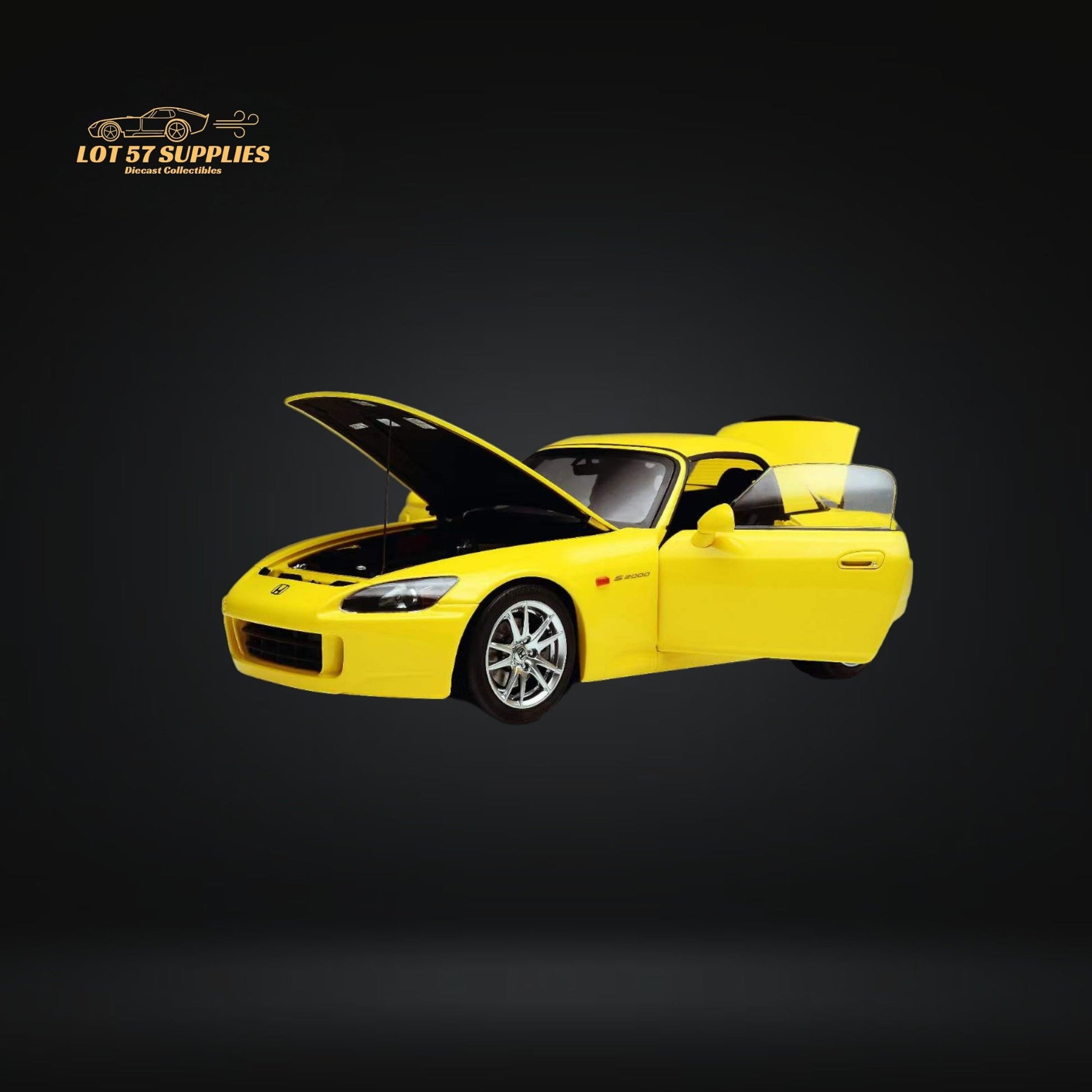 MOTORHELIX Honda S2000 AP2 INDY YELLOW PEARL 1:18 Scale-1