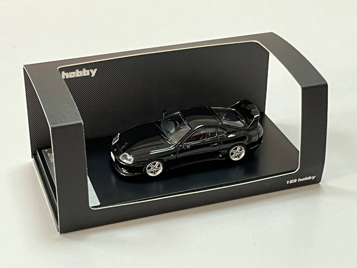 123 Hobby Toyota Supra JZA80Z in Black 1:64-2