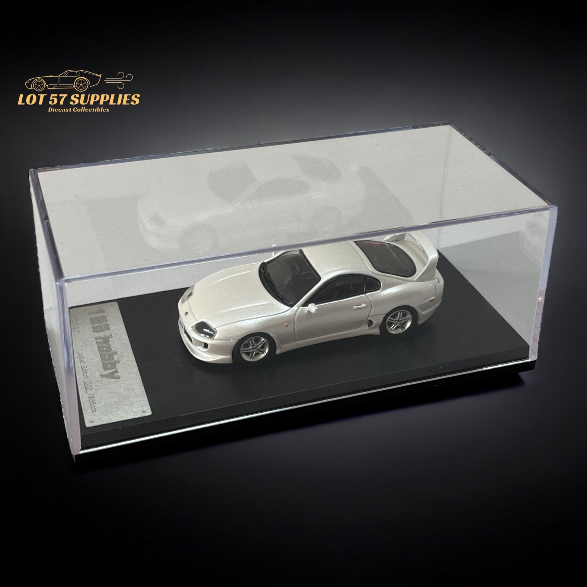 123 Hobby Toyota Supra JZA80Z in Pearl White 1:64-0