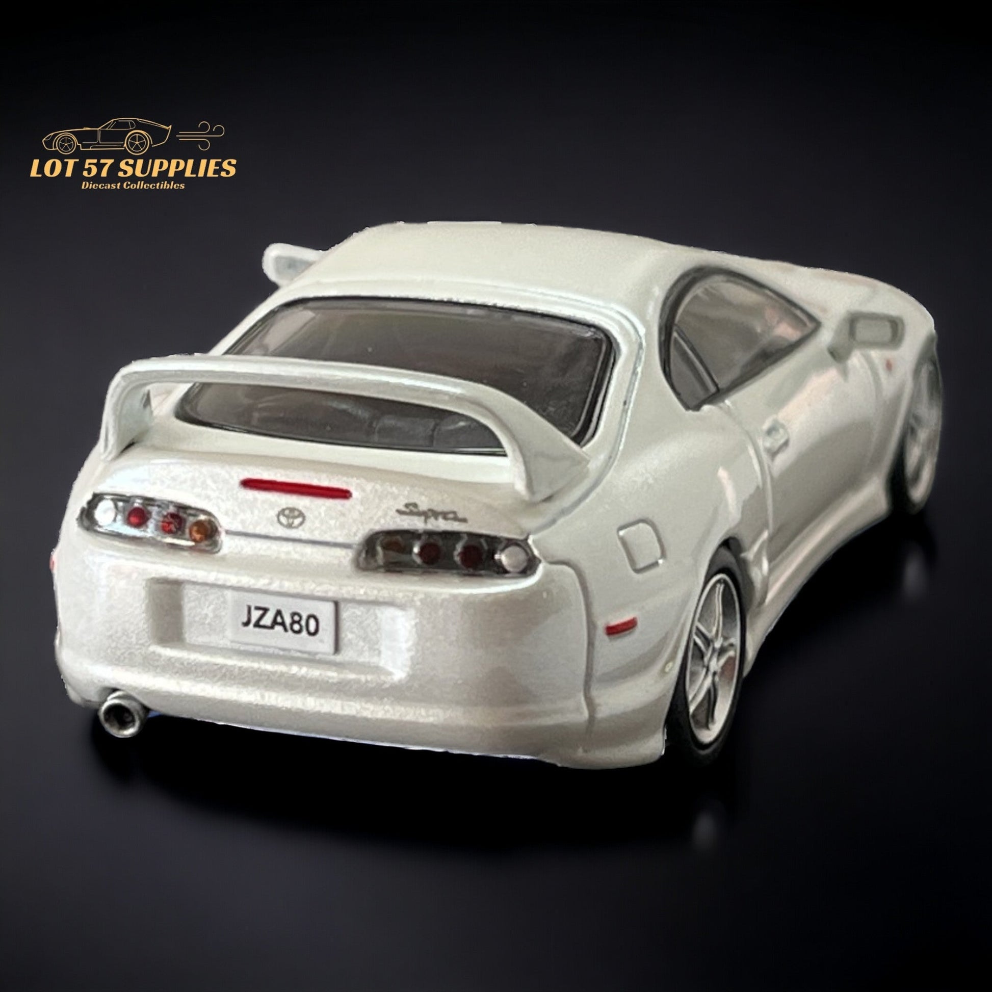 123 Hobby Toyota Supra JZA80Z in Pearl White 1:64-1