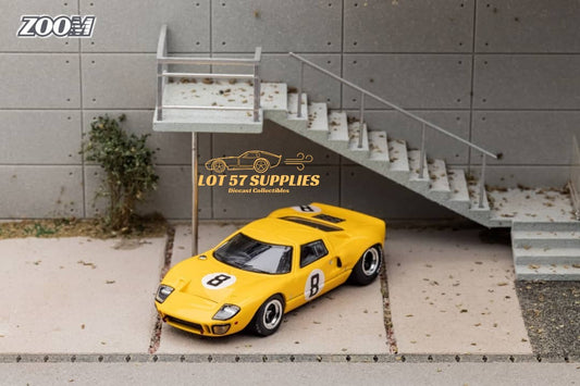 Zoom Ford GT40 MK1 Yellow #8 1:64-0