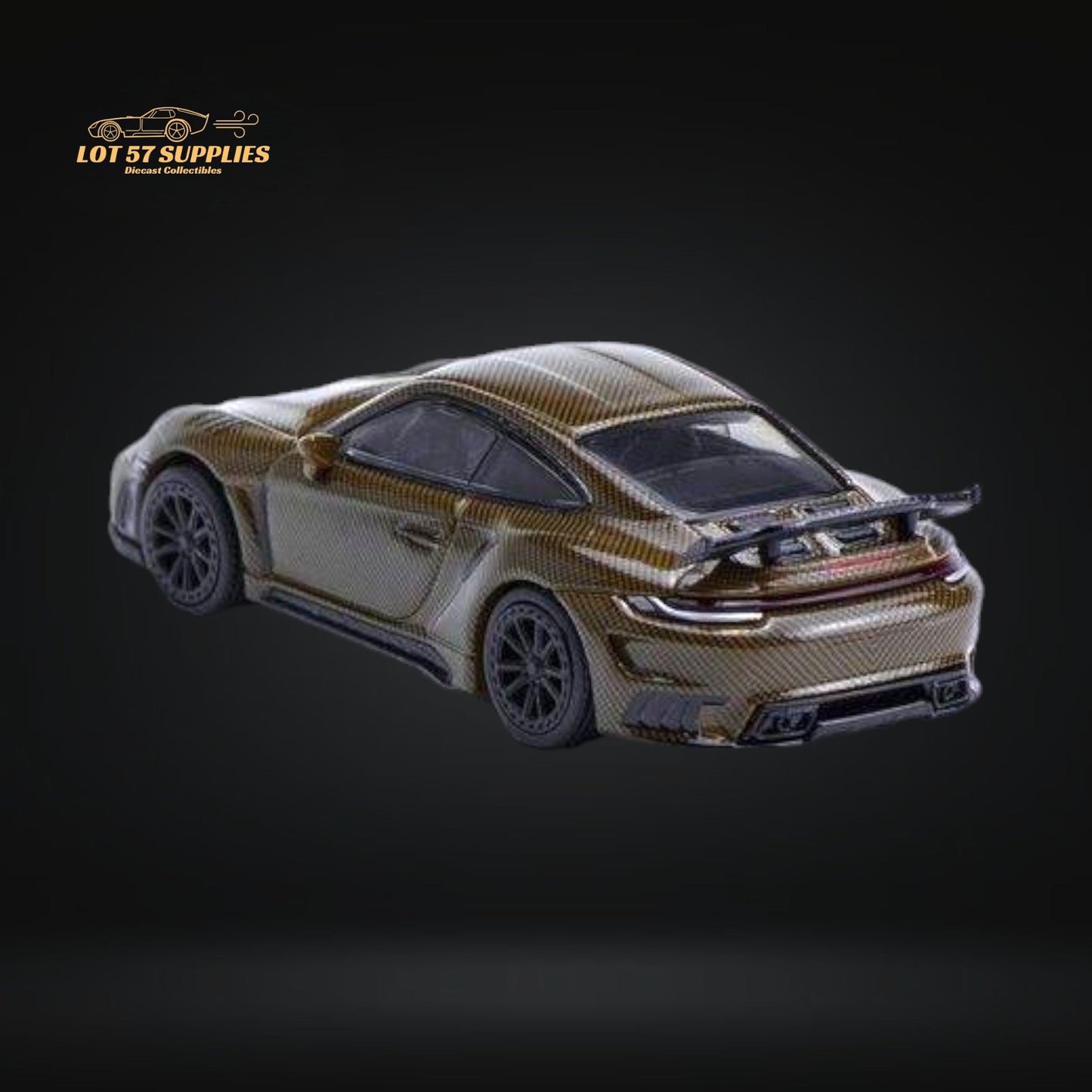 Pop Race Porsche 992 Stinger GT-R Brown Carbon Edition PR640049 1:64-4