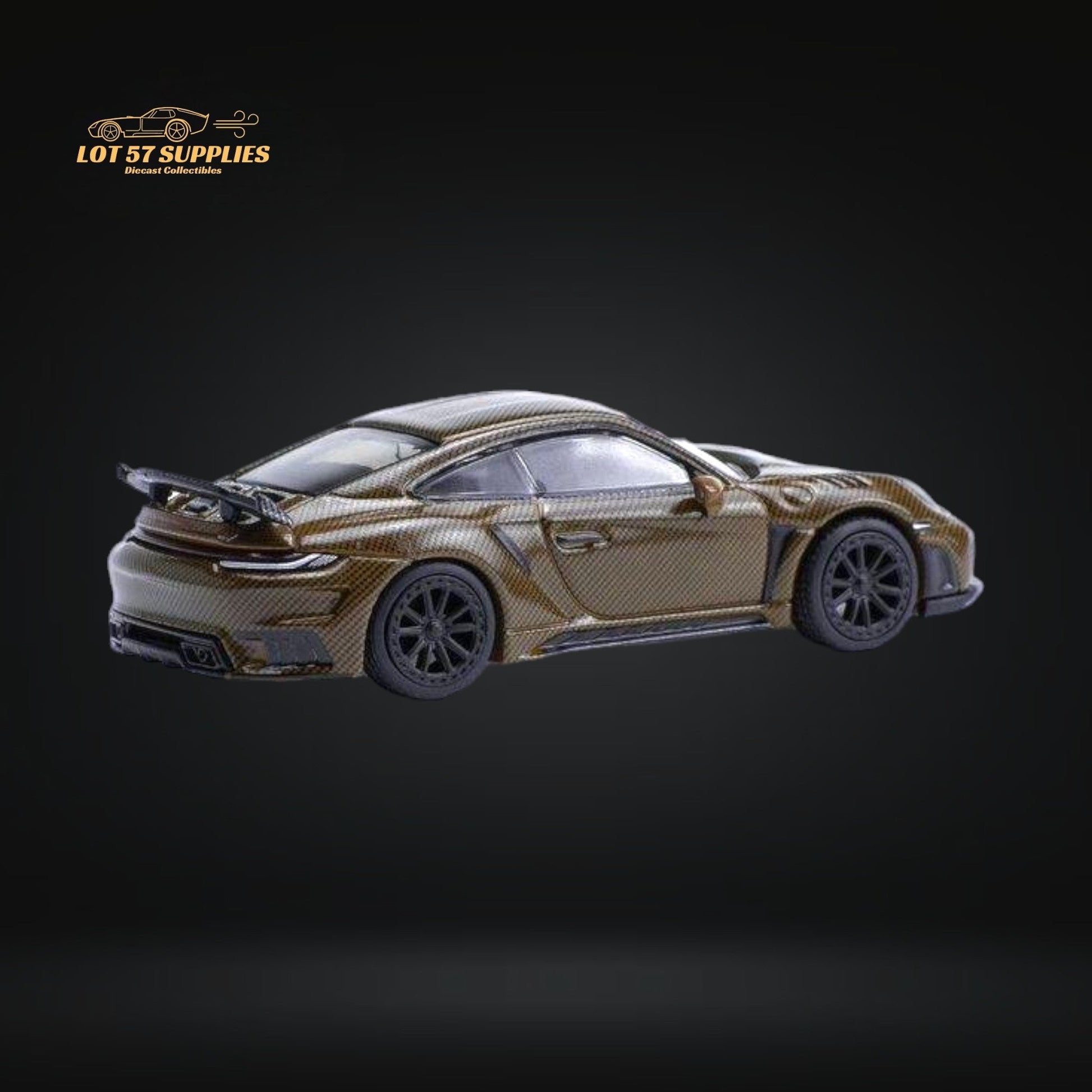 Pop Race Porsche 992 Stinger GT-R Brown Carbon Edition PR640049 1:64-3