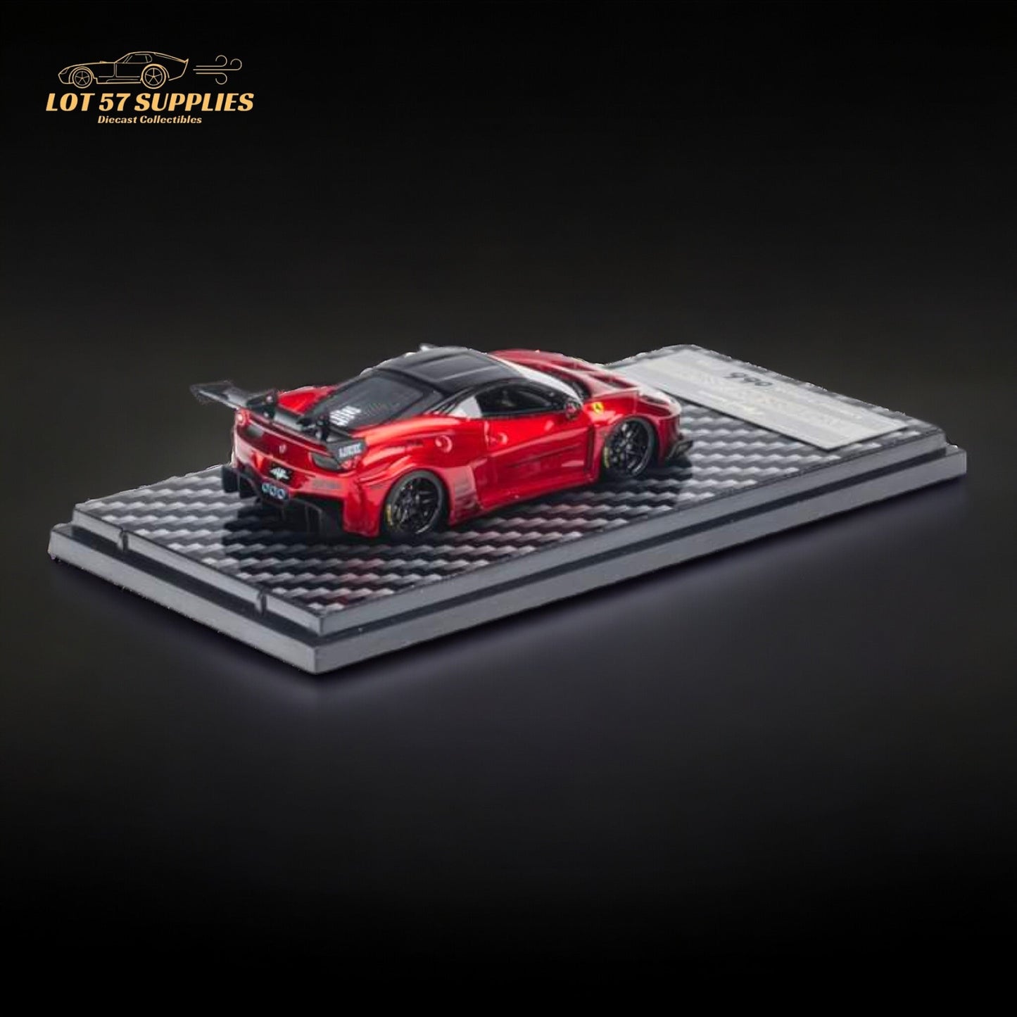 QIDIAN 458 LBWK GT Resin Model Limited to 199 Pcs Metallic Red 1:64-1