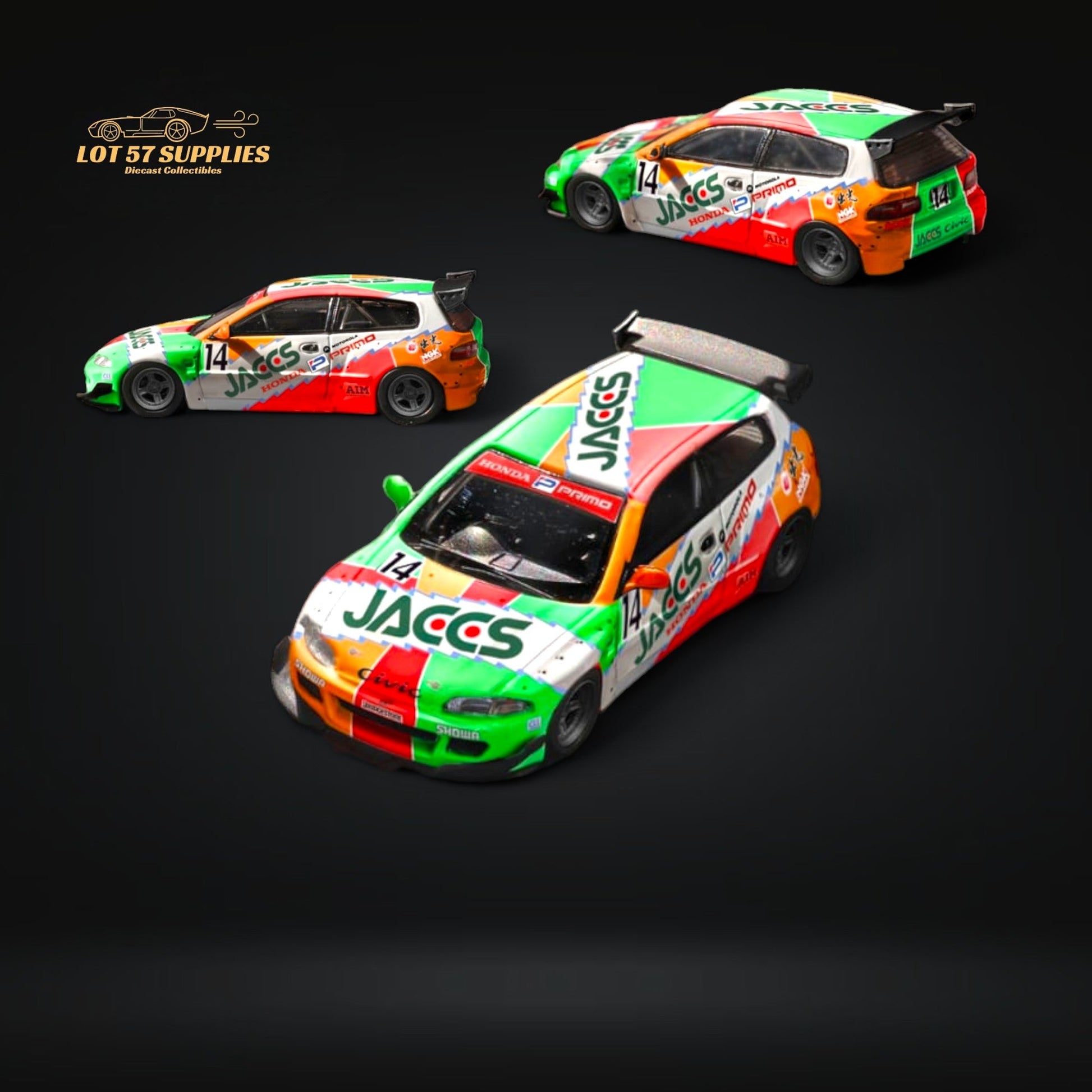 Fuji Honda Civic EG6 5th Gen MK5 Rocket Bunny JACCS #14 Livery 1:64-0