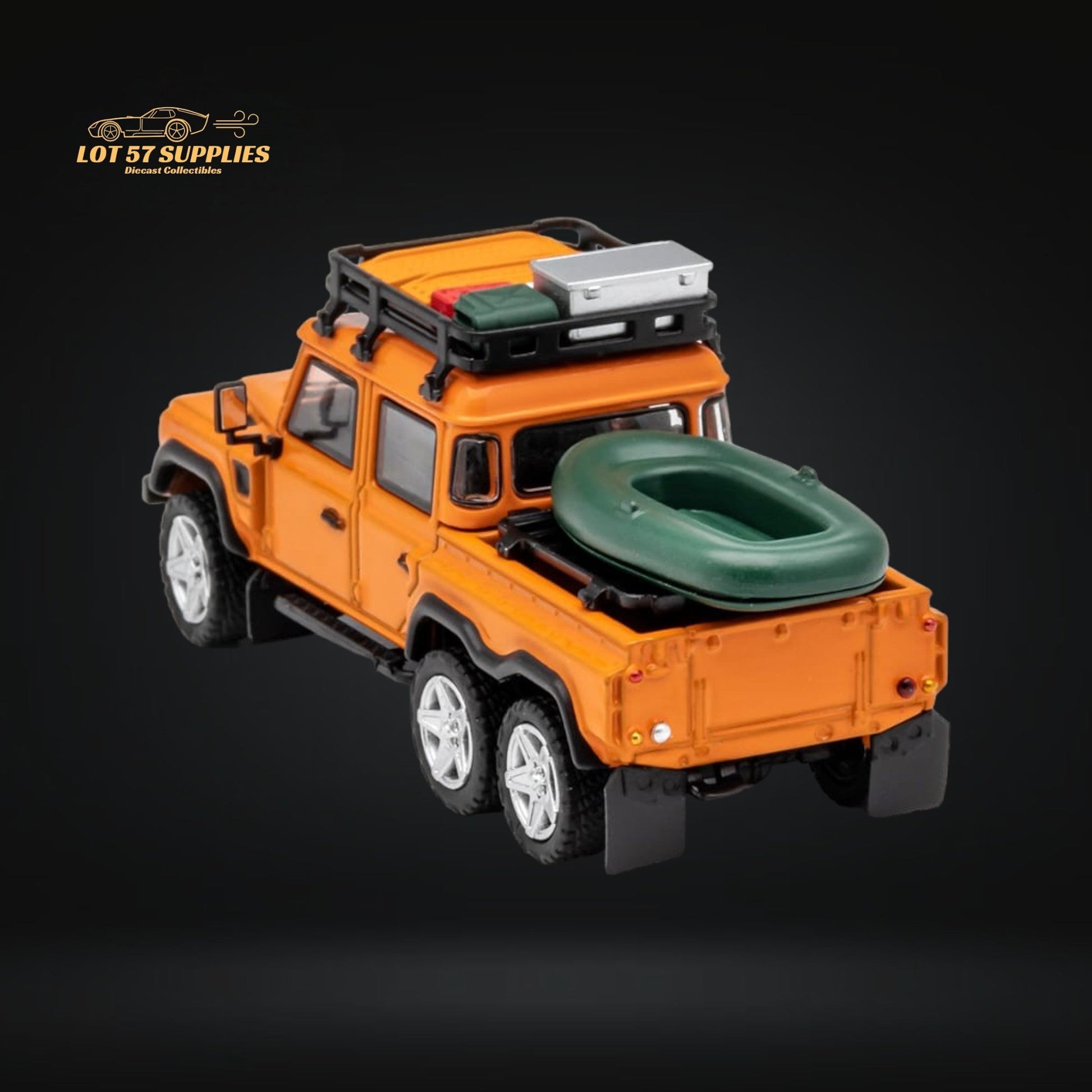 GCD Land Rover Defender 6x6 Orange Camping Modified 1:64 KS-053-287-3