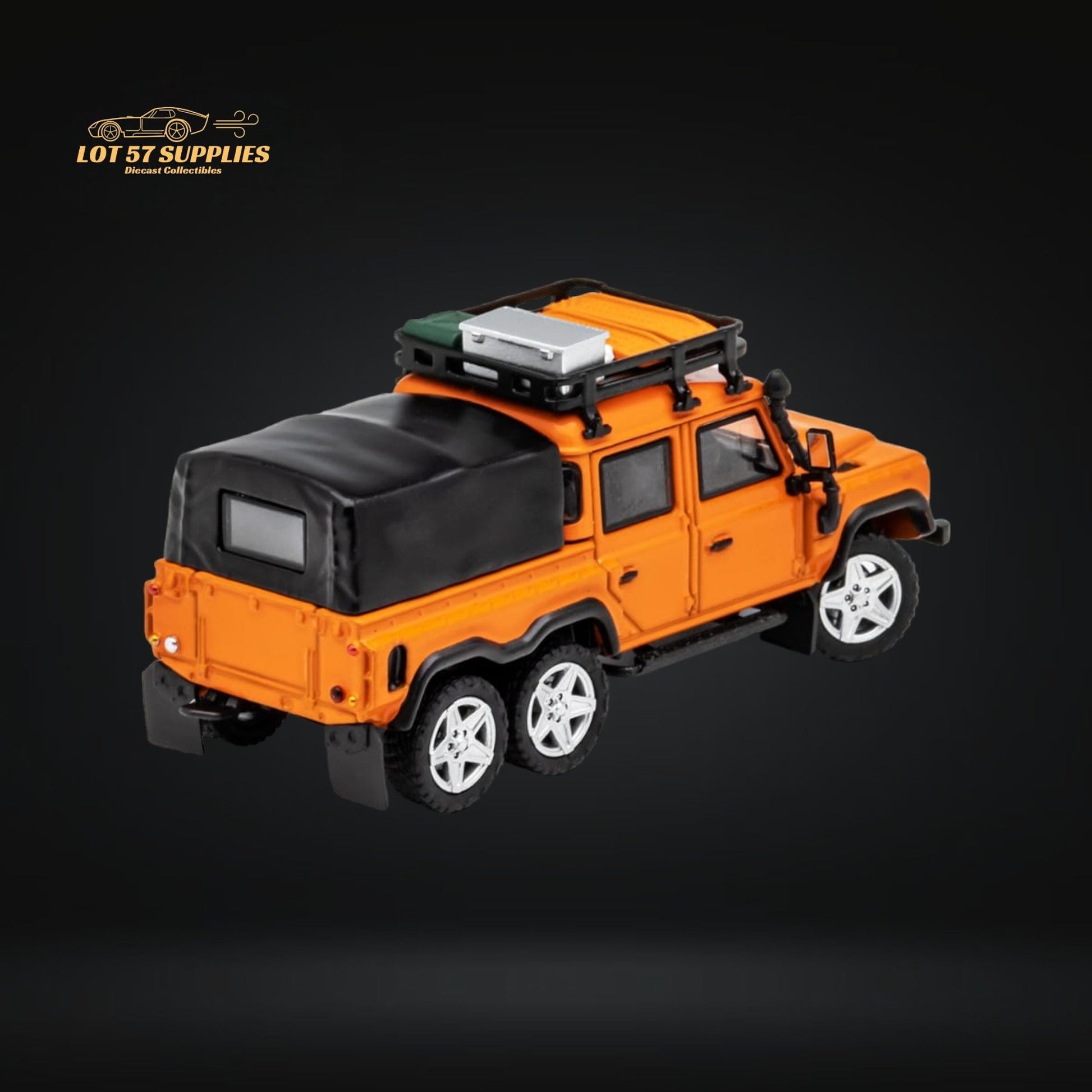 GCD Land Rover Defender 6x6 Orange Camping Modified 1:64 KS-053-287-2