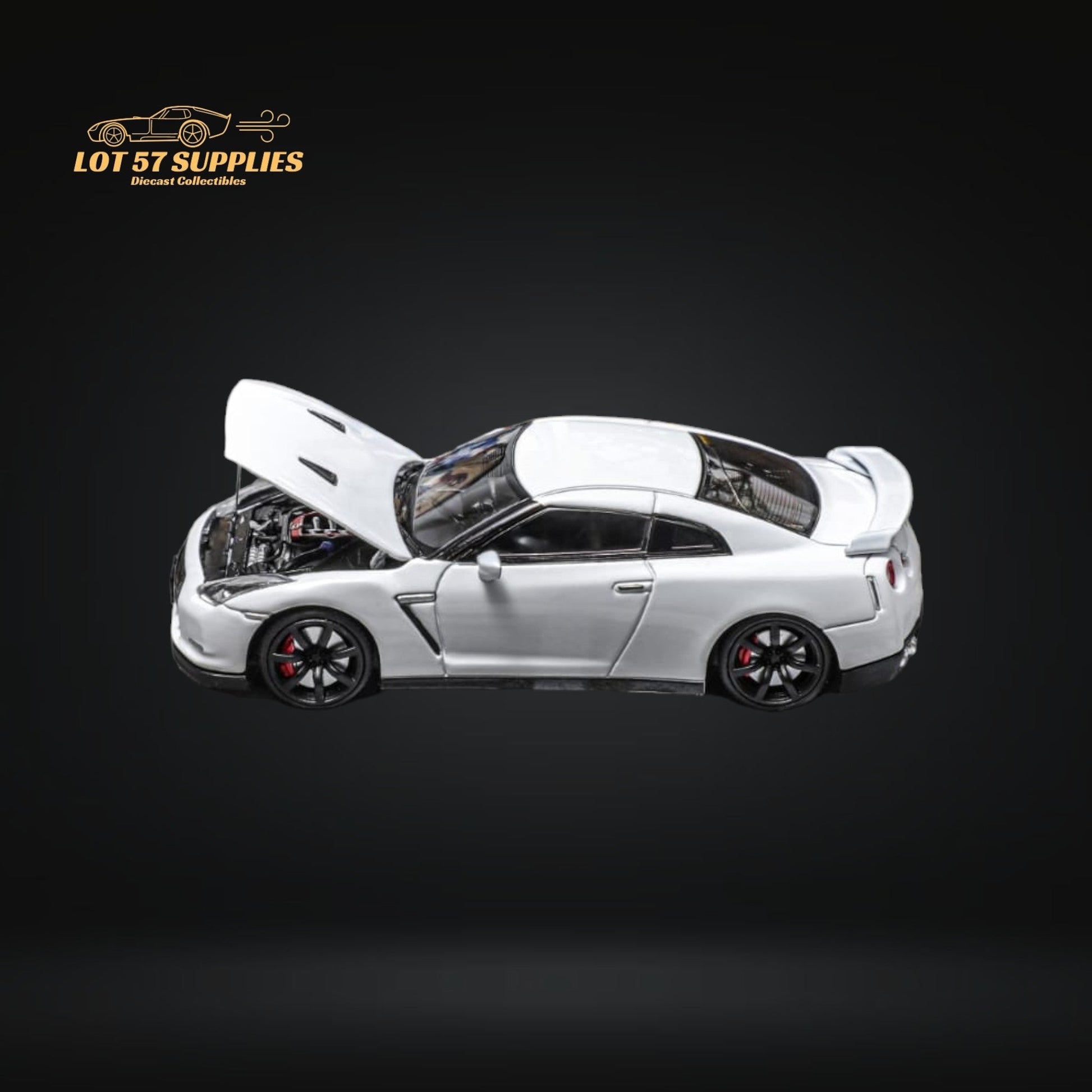 Focal Horizon Skyline GT-R R35 White With Openable Hood 1:64-3