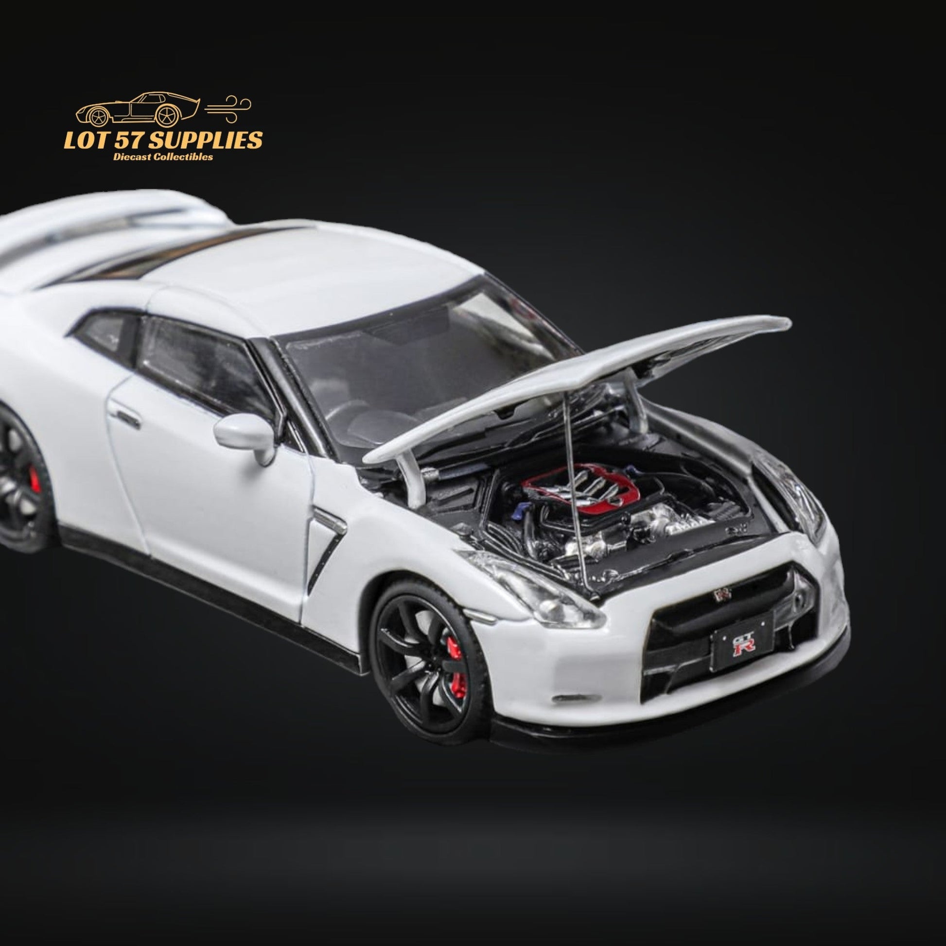 Focal Horizon Skyline GT-R R35 White With Openable Hood 1:64-0