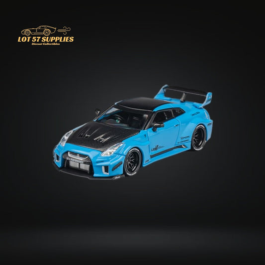 CM Model Skyline GT-R R35 RR Baby Blue LBWK 1:64-0